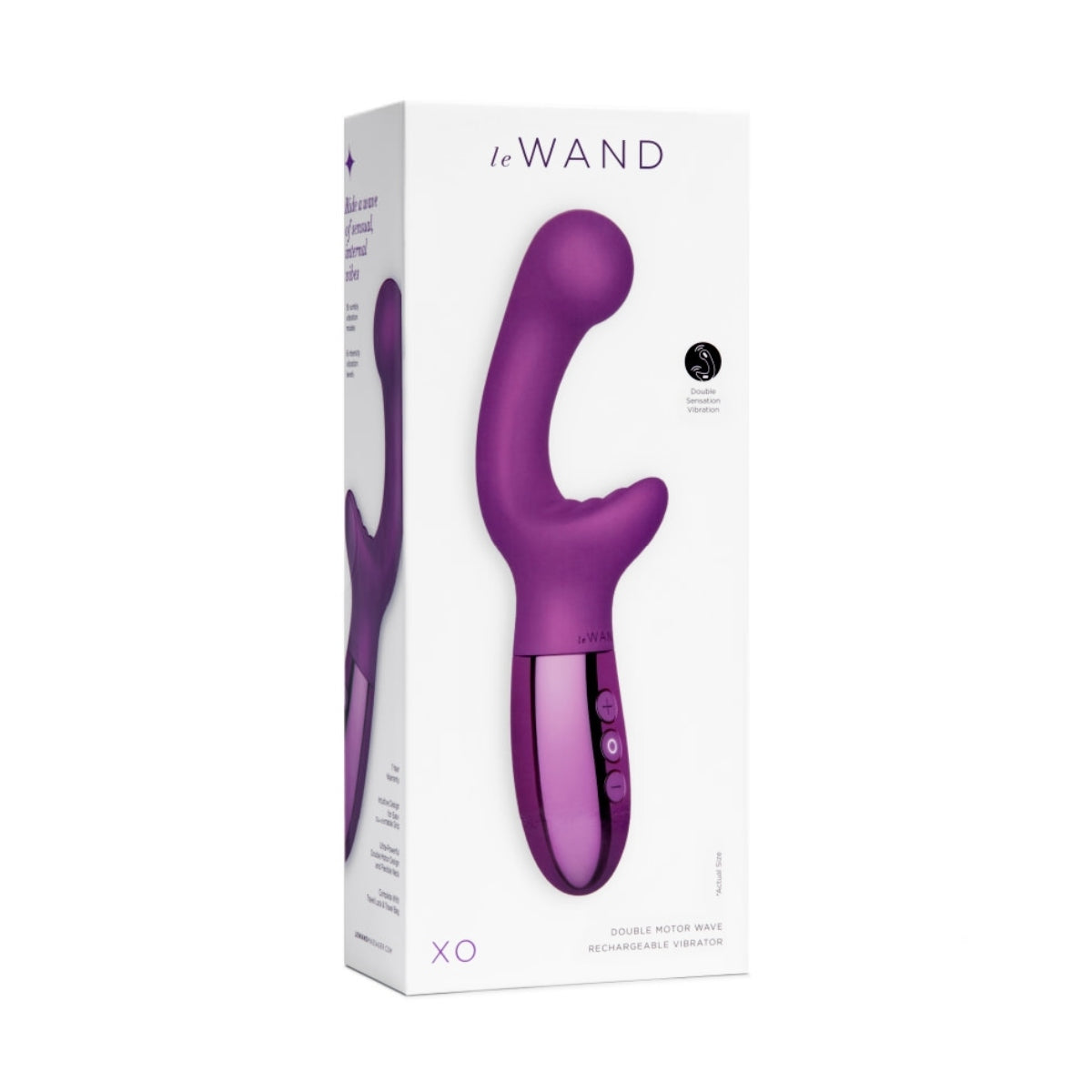 LE Wand Double Motor Wave Rechargeable Vibrator - Cherry - My Store