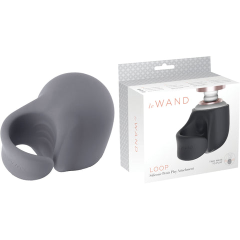 LE Wand Silicone Penis Play Attachment - Grey - My Store