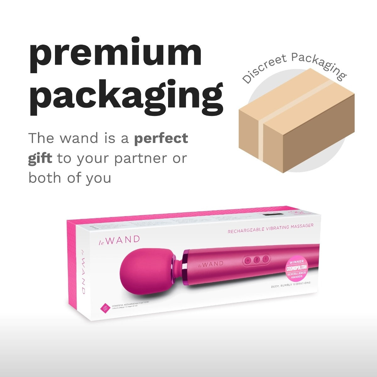 LE WAND | Rechargeable Vibrating Massager - Magenta