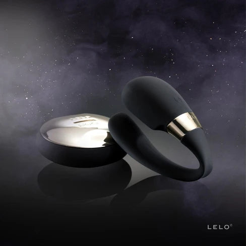 LELO Tiani 3 black couples massager shown with ergonomic shape