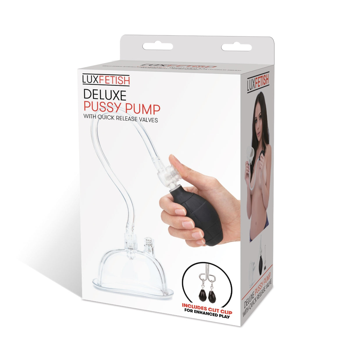 Lux Fetish Pussy Pump Clit Clamp Included - Black - My Store