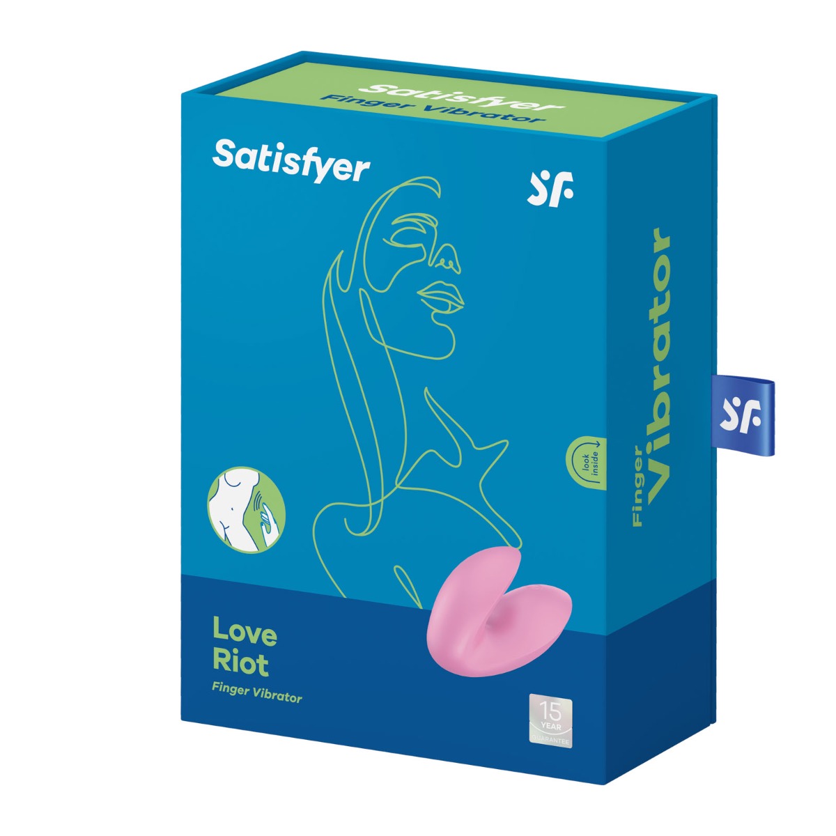 Satisfyer Love Riot Finger Vibrator - Pink - My Store