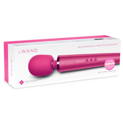 LE Wand massager in magenta -rechargeable personal massage device