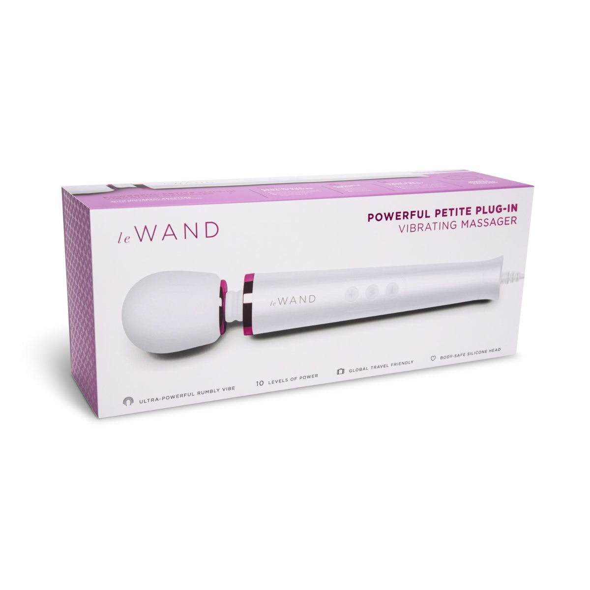 LE Wand Powerful Petite Plug-In Vibrating Massager - White - My Store