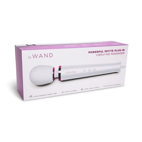 LE Wand Powerful Petite Plug-In Vibrating Massager - White - My Store