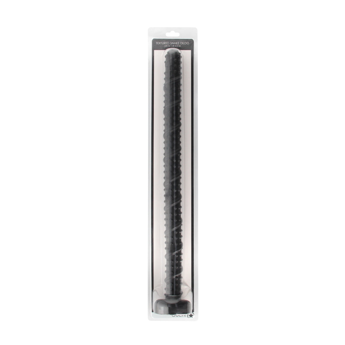 Ouch Ass Textured Snake Dildo 22inch - Black - My Store