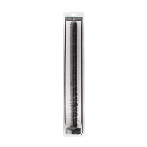 Ouch Ass Textured Snake Dildo 22inch - Black - My Store