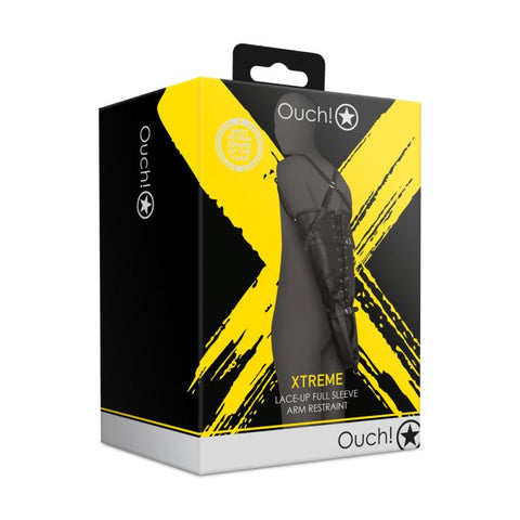 Laceup Full Sleeve Arm Restraint - Black - My Store