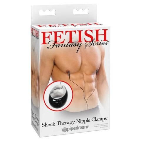 Fetish Fantasy Series Shock Therapy Nipple Clamps - Black/Silver - My Store
