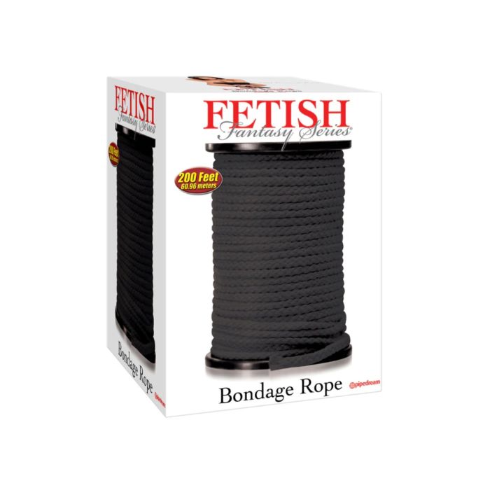 Fetish Fantasy Series Bondage Rope 200 Feet - Black - My Store
