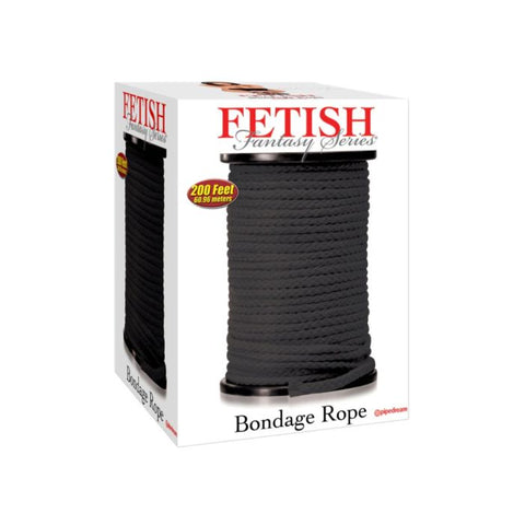 Fetish Fantasy Series Bondage Rope 200 Feet - Black - My Store