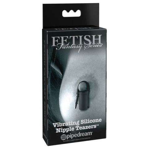 Fetish Fantasy Series Limited Edition Vibrating Silicone Nipple Teazers - Black - My Store