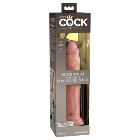 King Cock Elite 9Inch Silicone Dual Density Cock - Light - My Store
