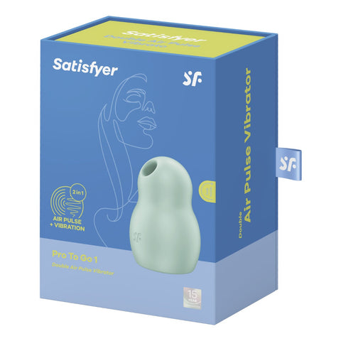 Satisfyer Pro 2 Go 1 Double Air Pulse Vibrator - Mint - My Store
