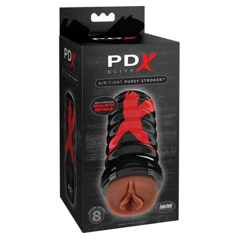 PDX Elite Air Tight Pussy Stroker - Brown/Black - My Store