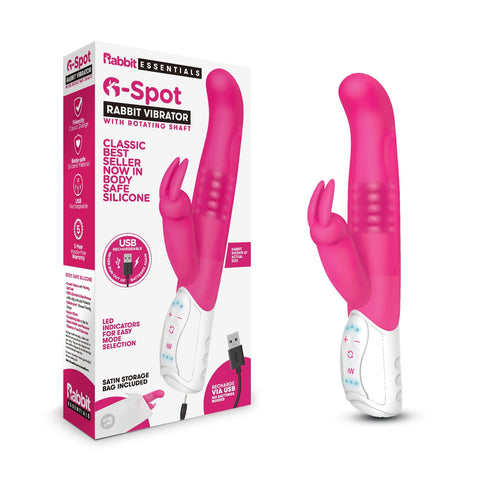 Rabbit Essentials RR Rechargeable G-Spot Rabbit - Hot Pink - My Store