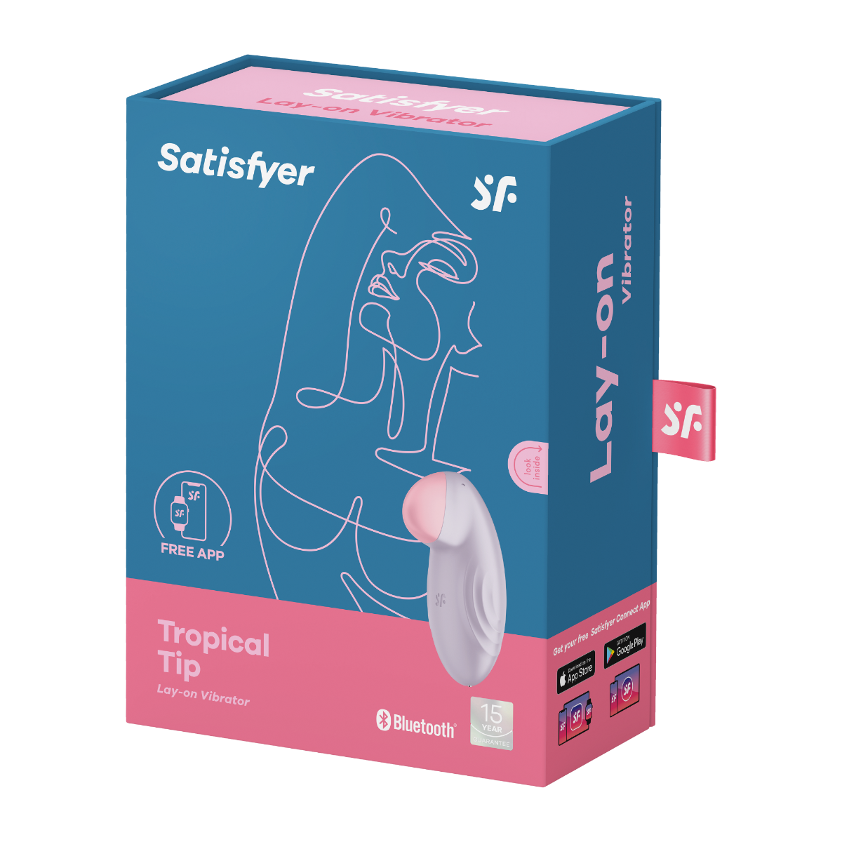 Satisfyer Tropical Tip Lay On Vibrator - Lilac - My Store