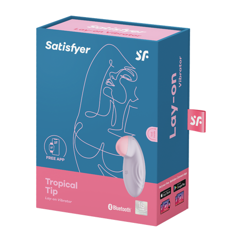 Satisfyer Tropical Tip Lay On Vibrator - Lilac - My Store
