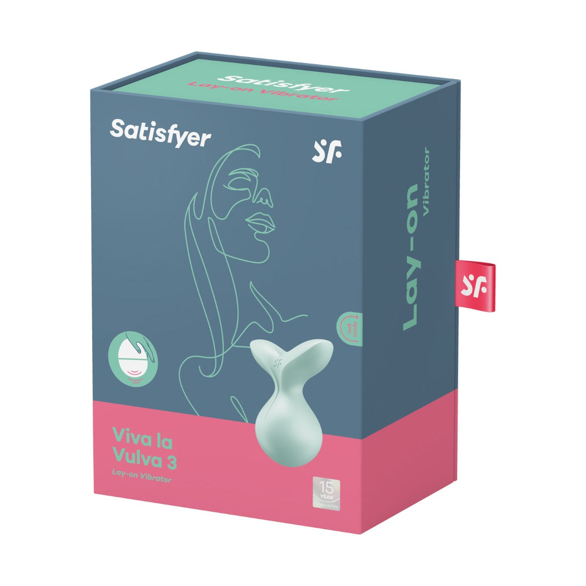 Satisfyer Viva La Vulva 3 Lay On Clitoral Vibrator - Mint - My Store