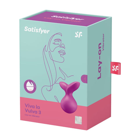 Satisfyer Viva La Vulva 3 Lay On Clitoral Vibrator - Violet - My Store