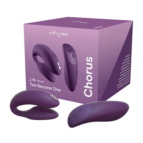 Packaging of we-vibe couples remote vibrator – purple edition